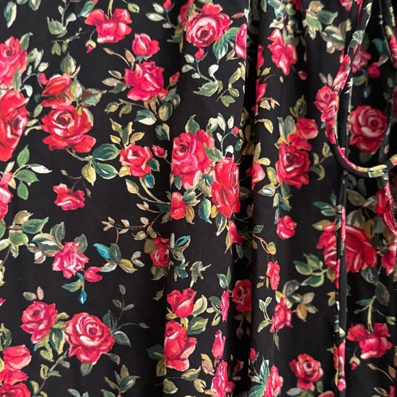 Authentic Dolce & Gabbana Rose Floral Silk AOP Blouse Shirt Top Ruffle Detail S - Picture 9 of 16